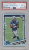 Anthony Richardson from the 2023 Donruss Optic set featuring a Holo parallel graded by PSA and given an overall grade of 10.