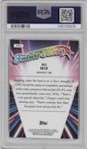 Bo Nix from the 2024 Topps Chrome set graded by PSA and given an overall grade of 10.