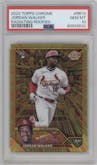 Jordan Walker from the 2023 Topps Chrome set graded by PSA and given an overall grade of 10.