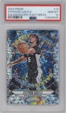 Stephon Castle from the 2024-25 Panini Prizm set featuring a Fast Break Prizm parallel graded by PSA and given an overall grade of 10.
