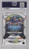 Stephon Castle from the 2024-25 Panini Prizm set featuring a Fast Break Prizm parallel graded by PSA and given an overall grade of 10.