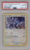 Lugia from the 2020 Pokemon SWSH set featuring a Prerelease Promo parallel graded by PSA and given an overall grade of 10.