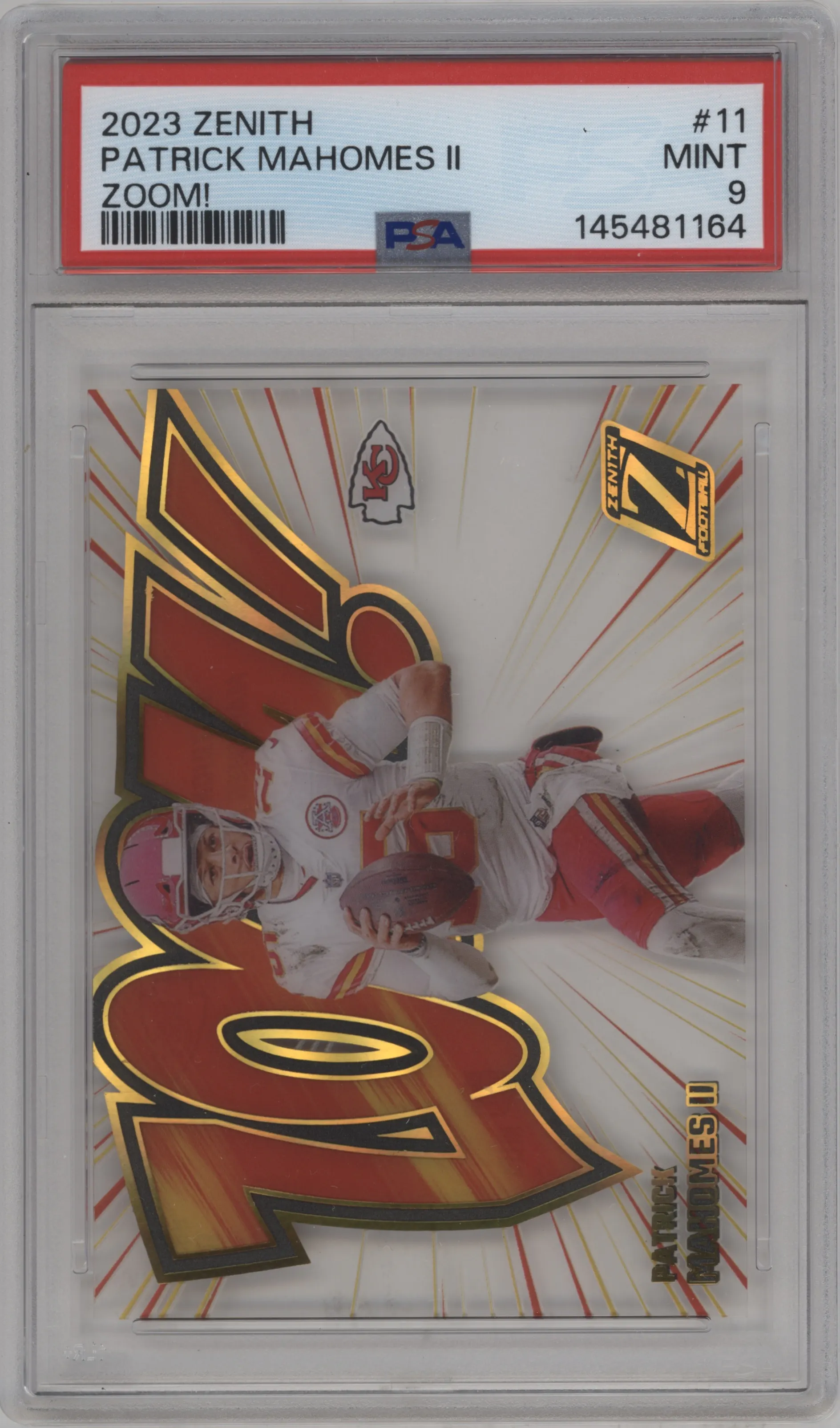 2023 Panini Zenith Zoom! Patrick Mahomes II #11 PSA 9