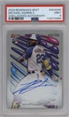 Michael Harris II from the 2023 Bowman's Best set graded by PSA and given an overall grade of 9.