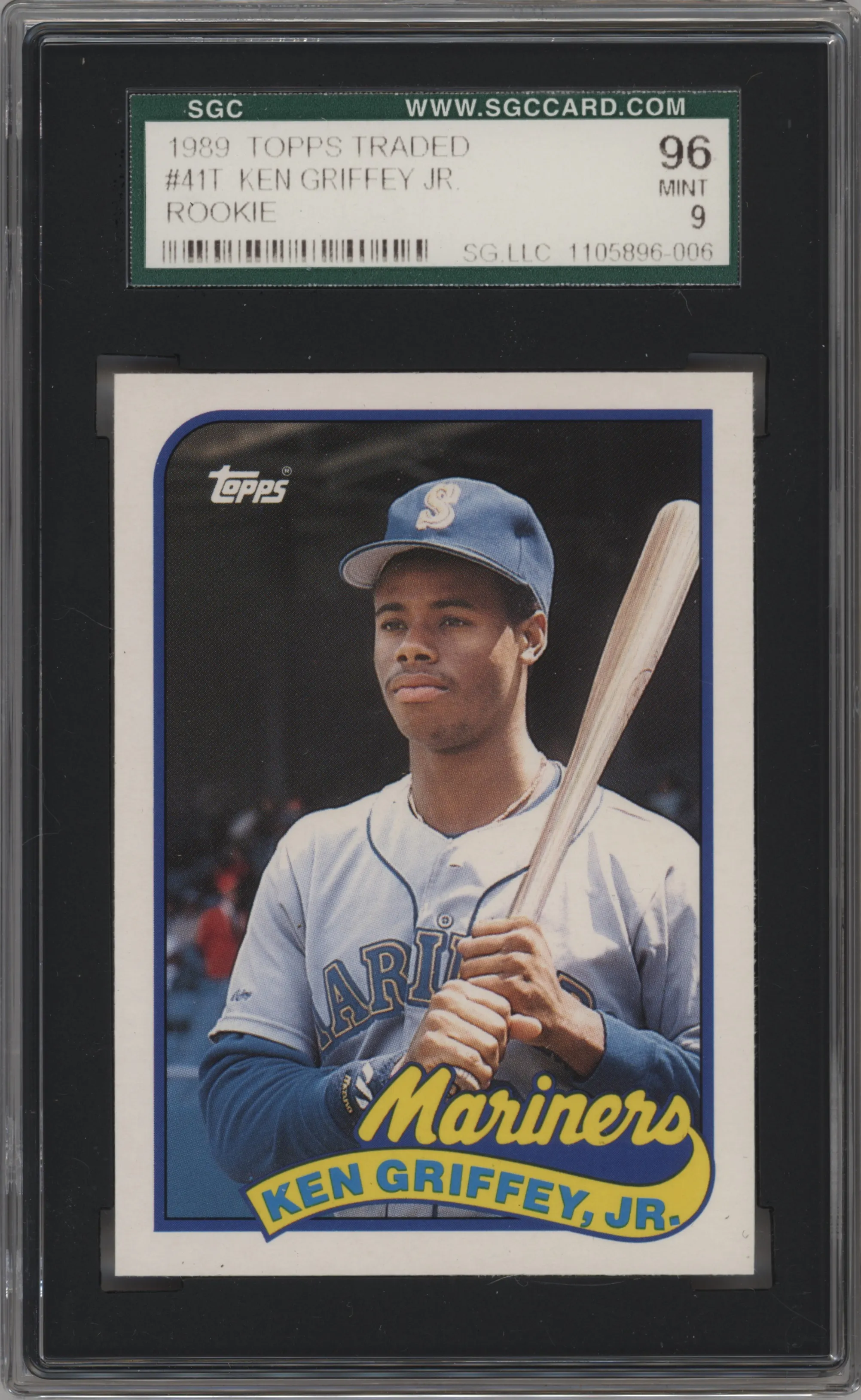 1989 Topps Traded Ken Griffey, Jr. #41T SGC 9