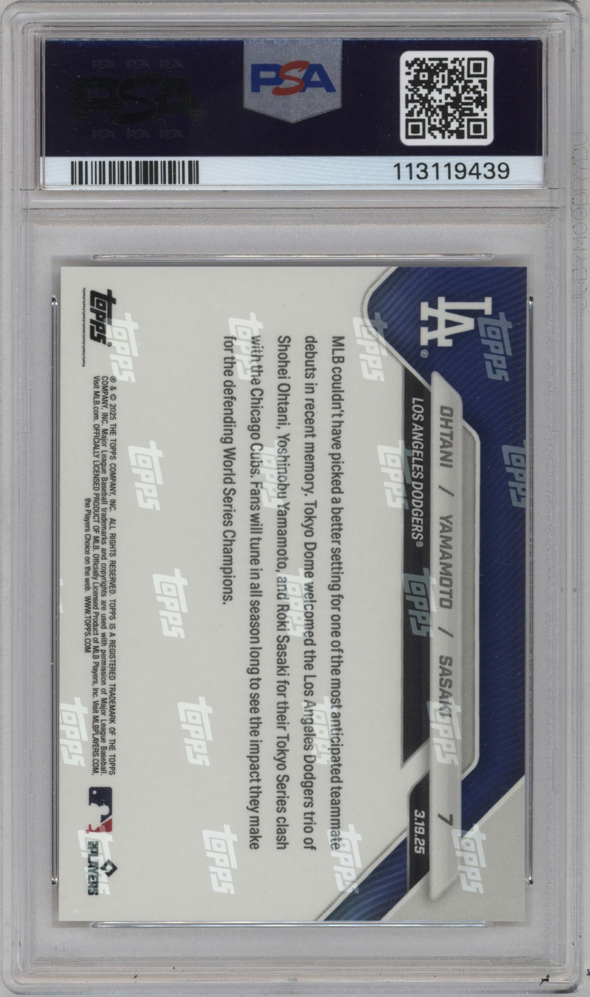 Shohei Ohtani/Yoshinobu Yamamoto/Roki Sasaki