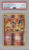 Charizard  from the 2016 Pokemon XY set graded by PSA and given an overall grade of 8.