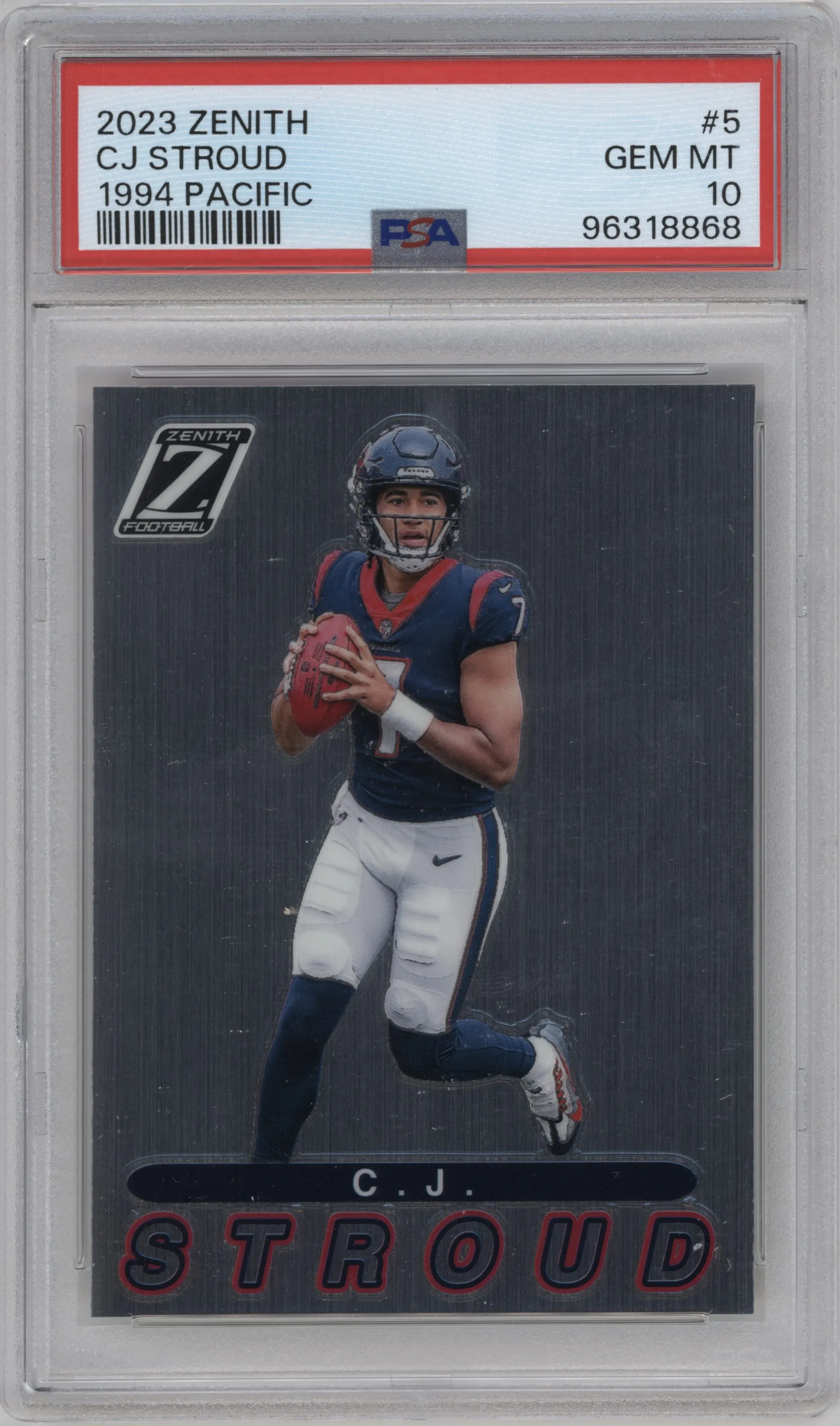 2023 Panini Zenith 1994 Pacific C.J. Stroud #5 PSA 10