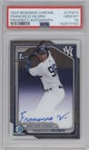 Francisco Vilorio from the 2024 Bowman Chrome set graded by PSA and given an overall grade of 10.
