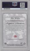 Matt McLain from the 2023 Bowman Chrome Sapphire Edition set graded by PSA and given an overall grade of 10.