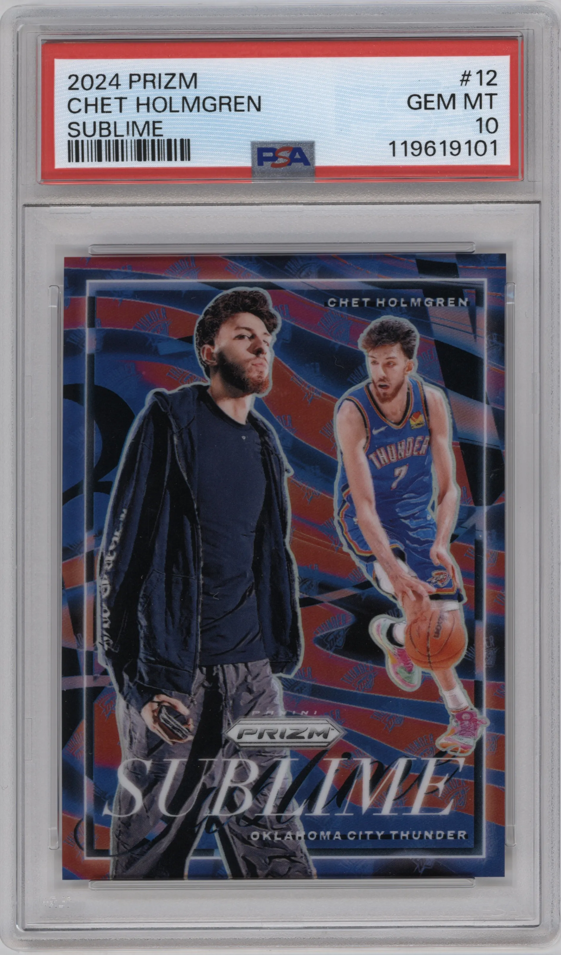 2024 Panini Prizm Sublime Chet Holmgren PSA 10