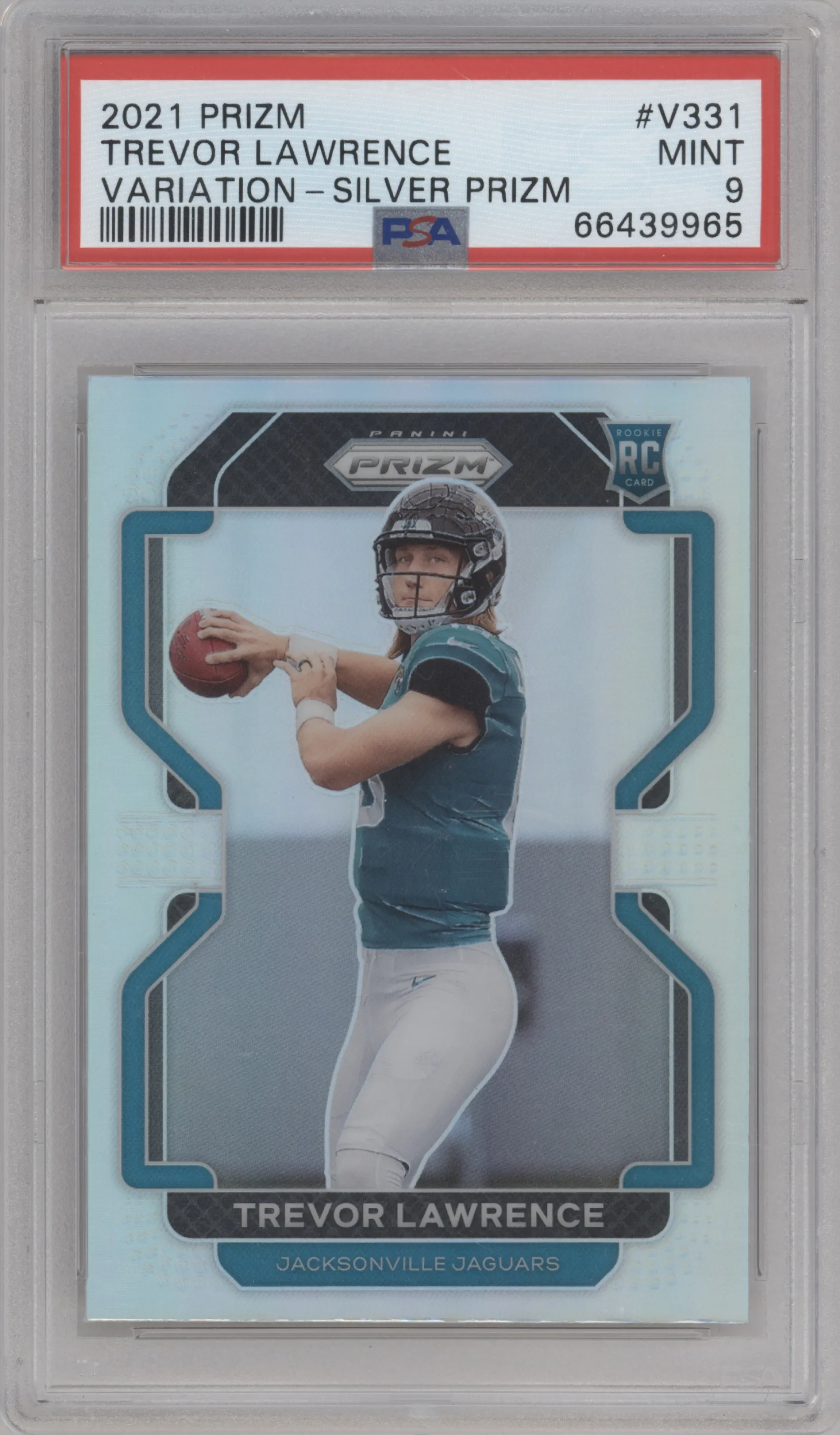 2021 Panini Prizm Rke.Variation Trevor Lawrence PSA 9
