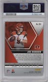 Joe Burrow from the 2020 Panini Mosaic set graded by PSA and given an overall grade of 10.