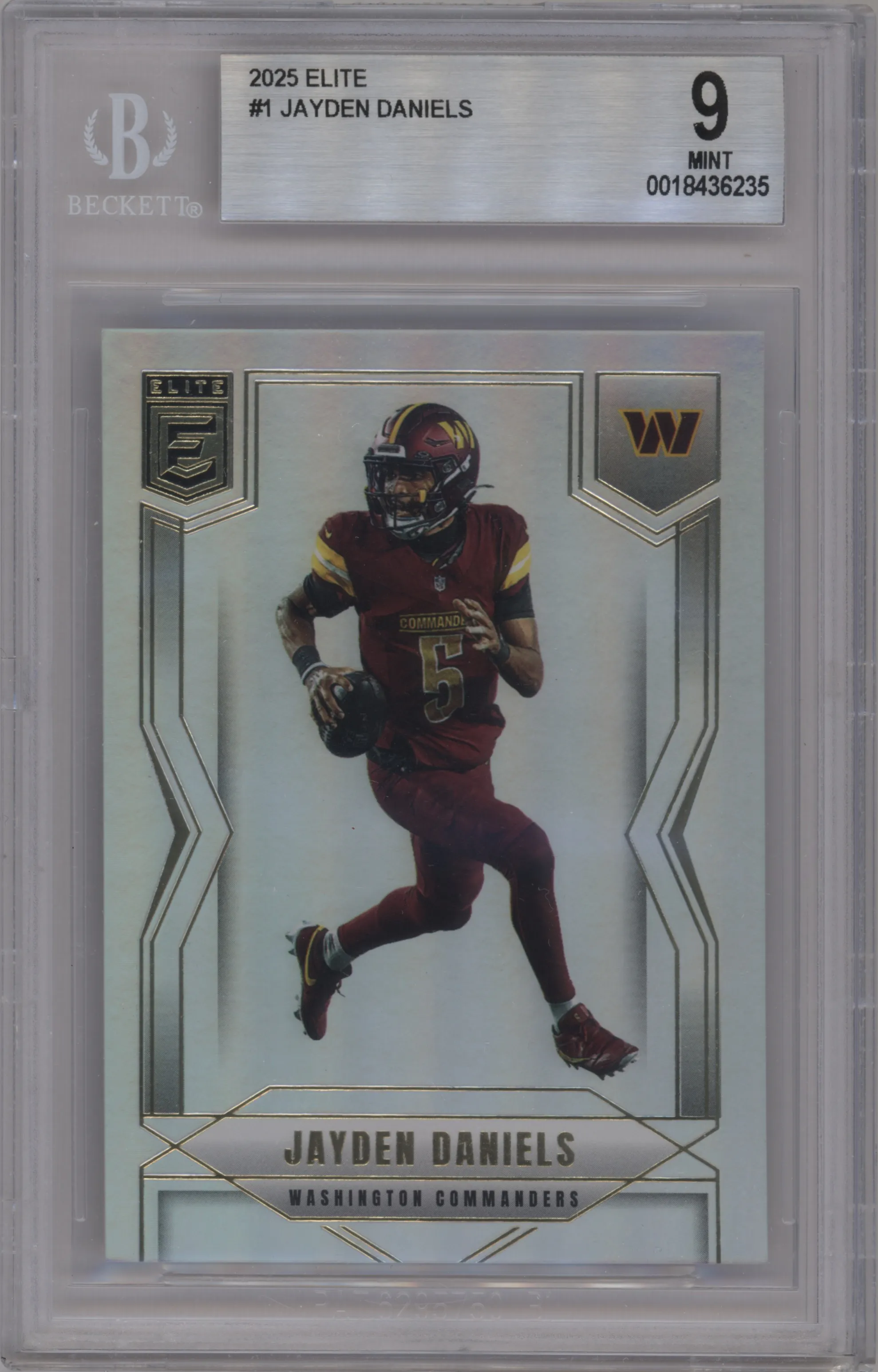 2025 Panini Donruss Elite Jayden Daniels #1 BGS 9