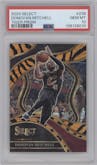 Donovan Mitchell from the 2023-24 Panini Select  set featuring a Tiger parallel graded by PSA and given an overall grade of 10.