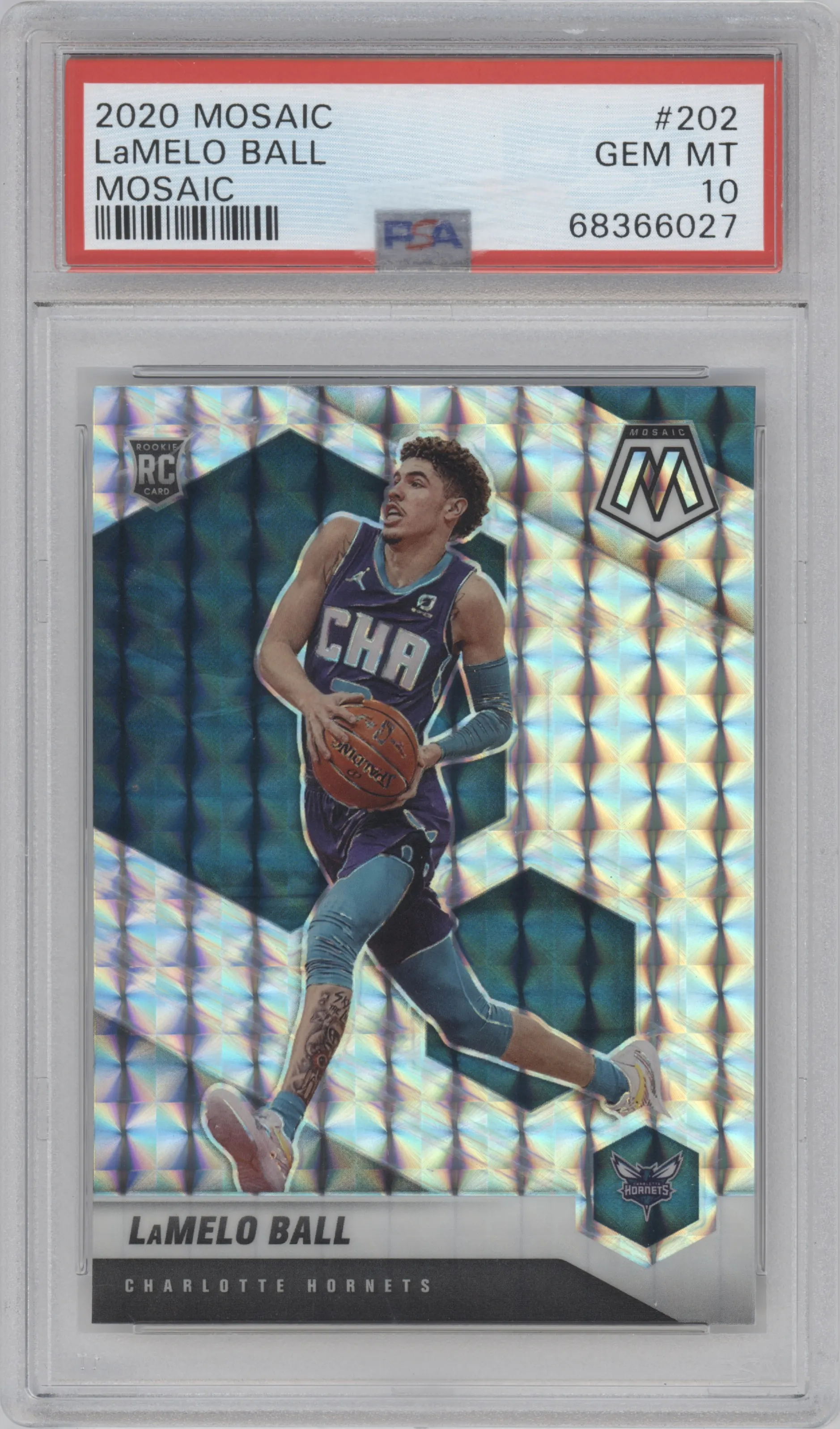 2020 Panini Mosaic LaMelo Ball Mosaic PSA 10