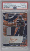 Kenneth Walker III from the 2022 Panini Spectra set featuring a Neon Orange parallel graded by PSA and given an overall grade of 10.