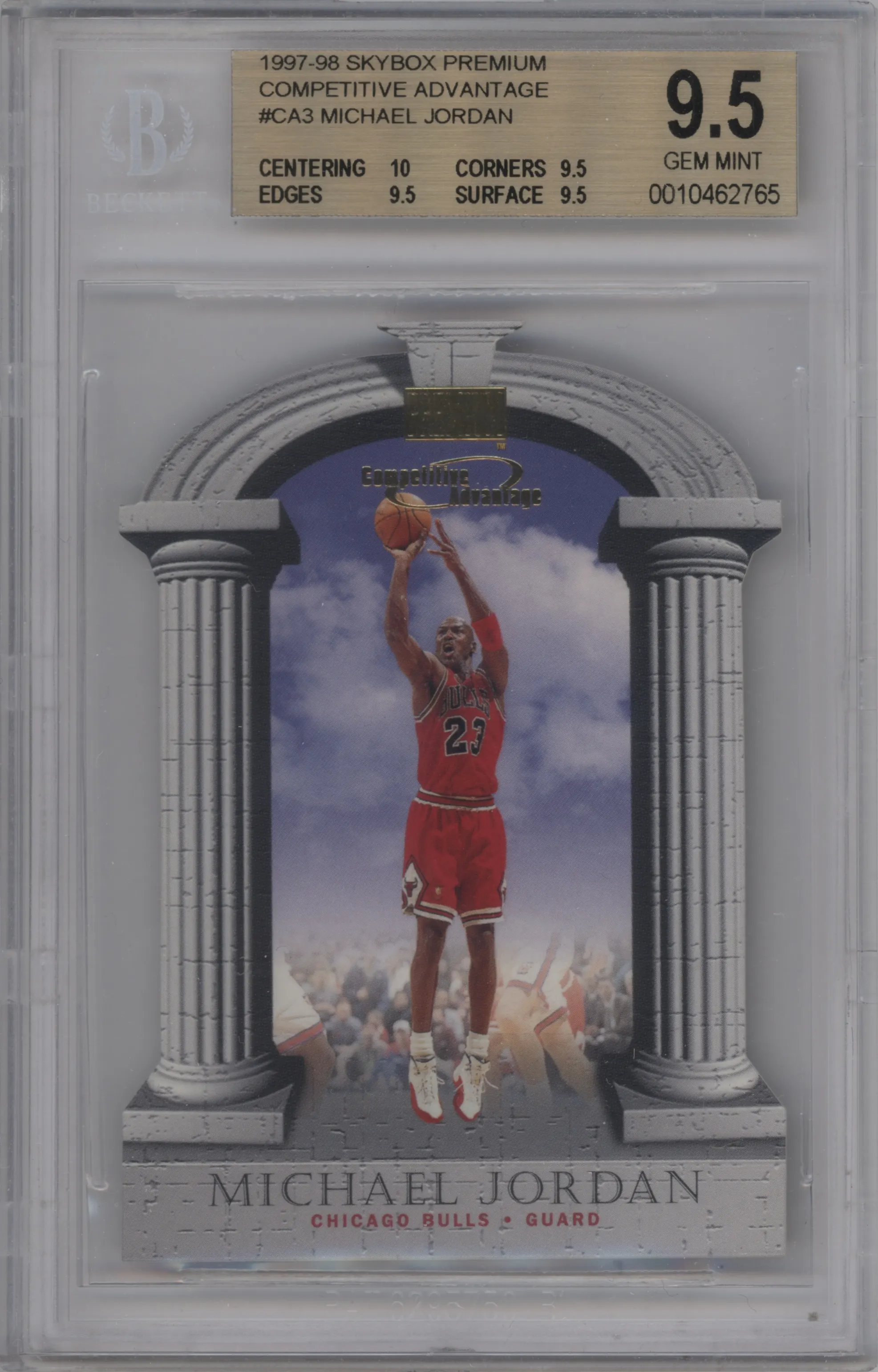 1997 Skybox Premium Competitive Advantage Michael Jordan #3CA BGS 9.5