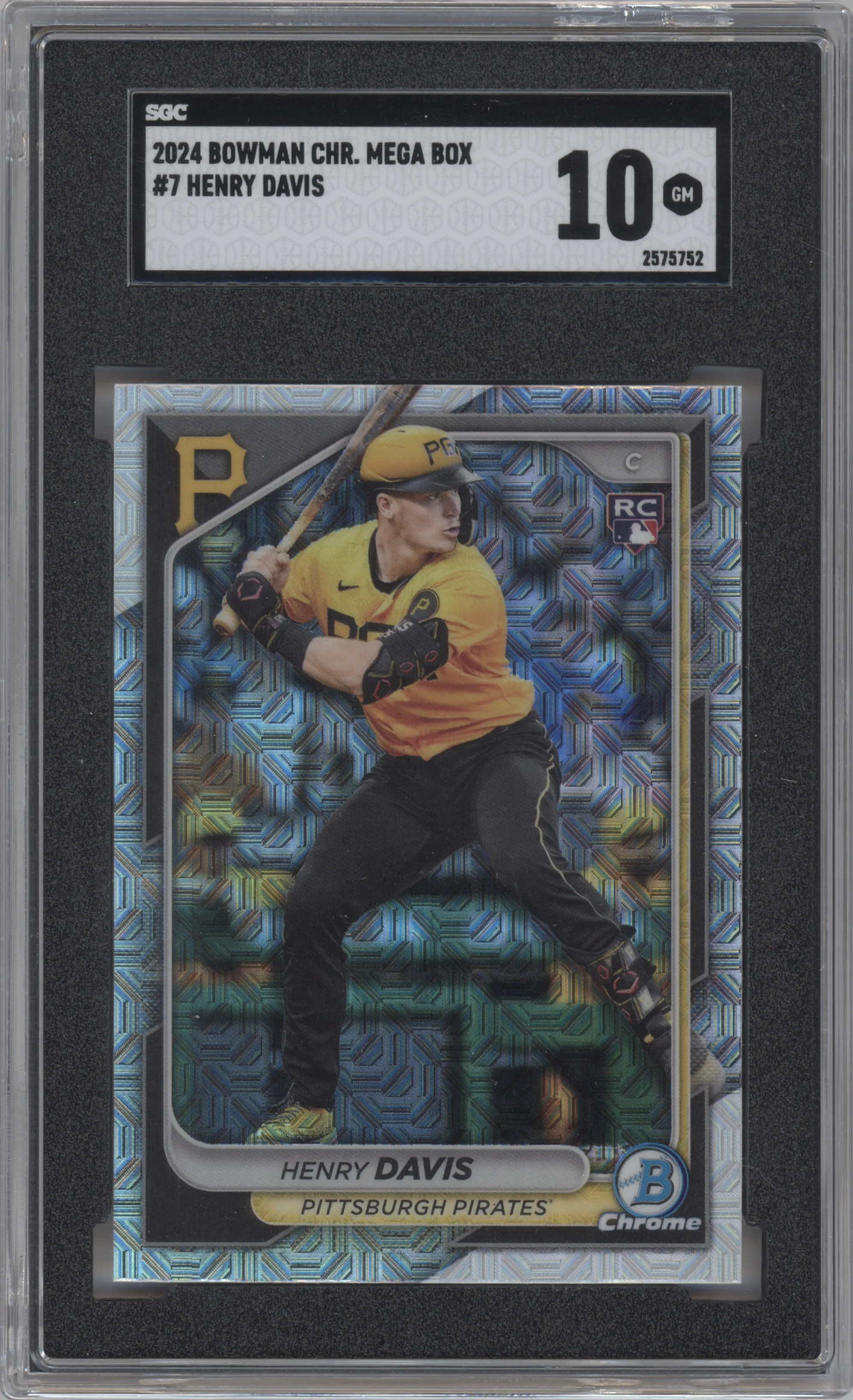 2024 Bowman Chrome Mega Box Henry Davis SGC 10
