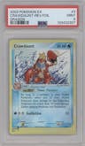 Crawdaunt from the 2003 Pokemon EX set graded by PSA and given an overall grade of 9.