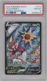Starmie V from the 2022 Pokemon SWSH set graded by PSA and given an overall grade of 10.