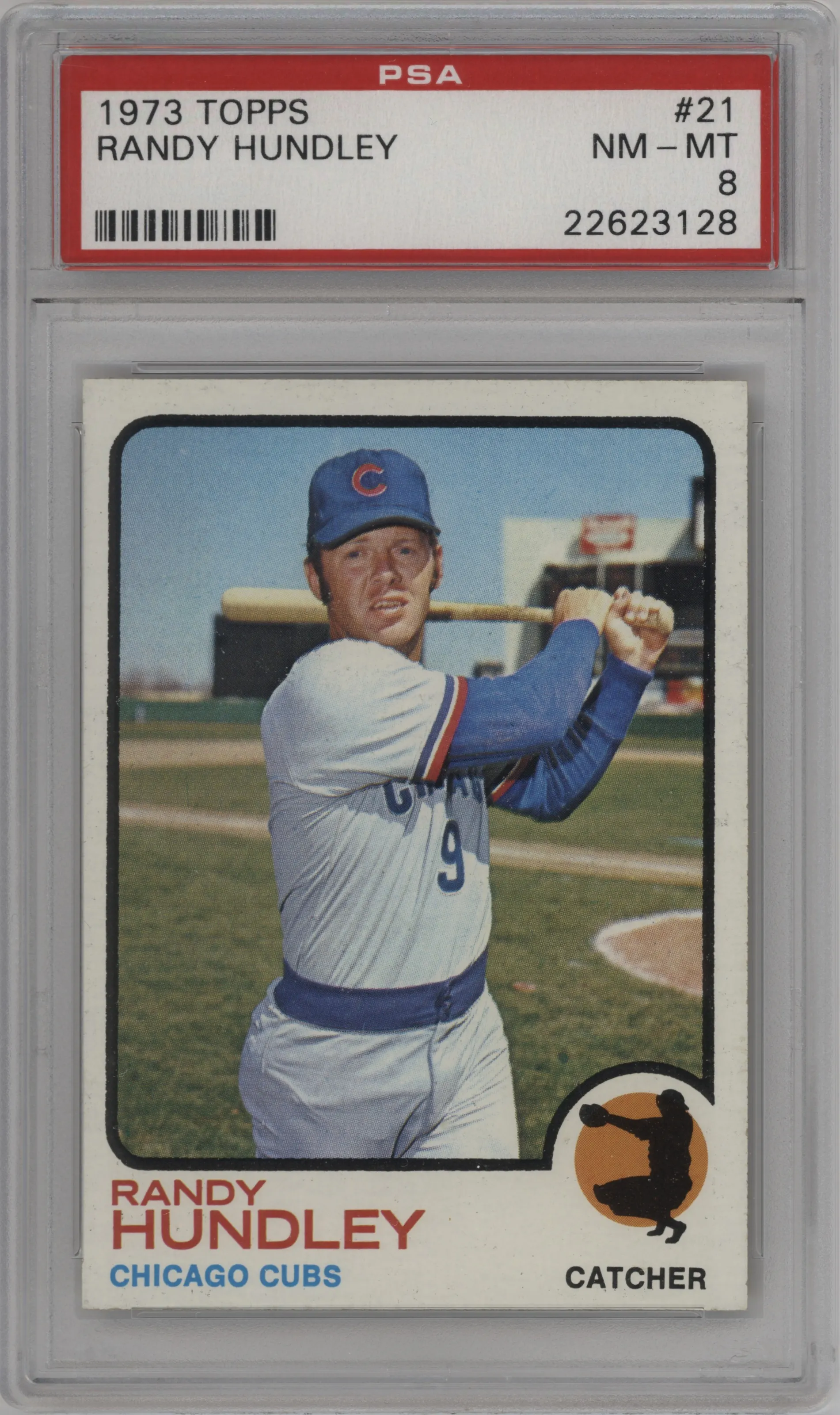 1973 Topps Randy Hundley PSA 8