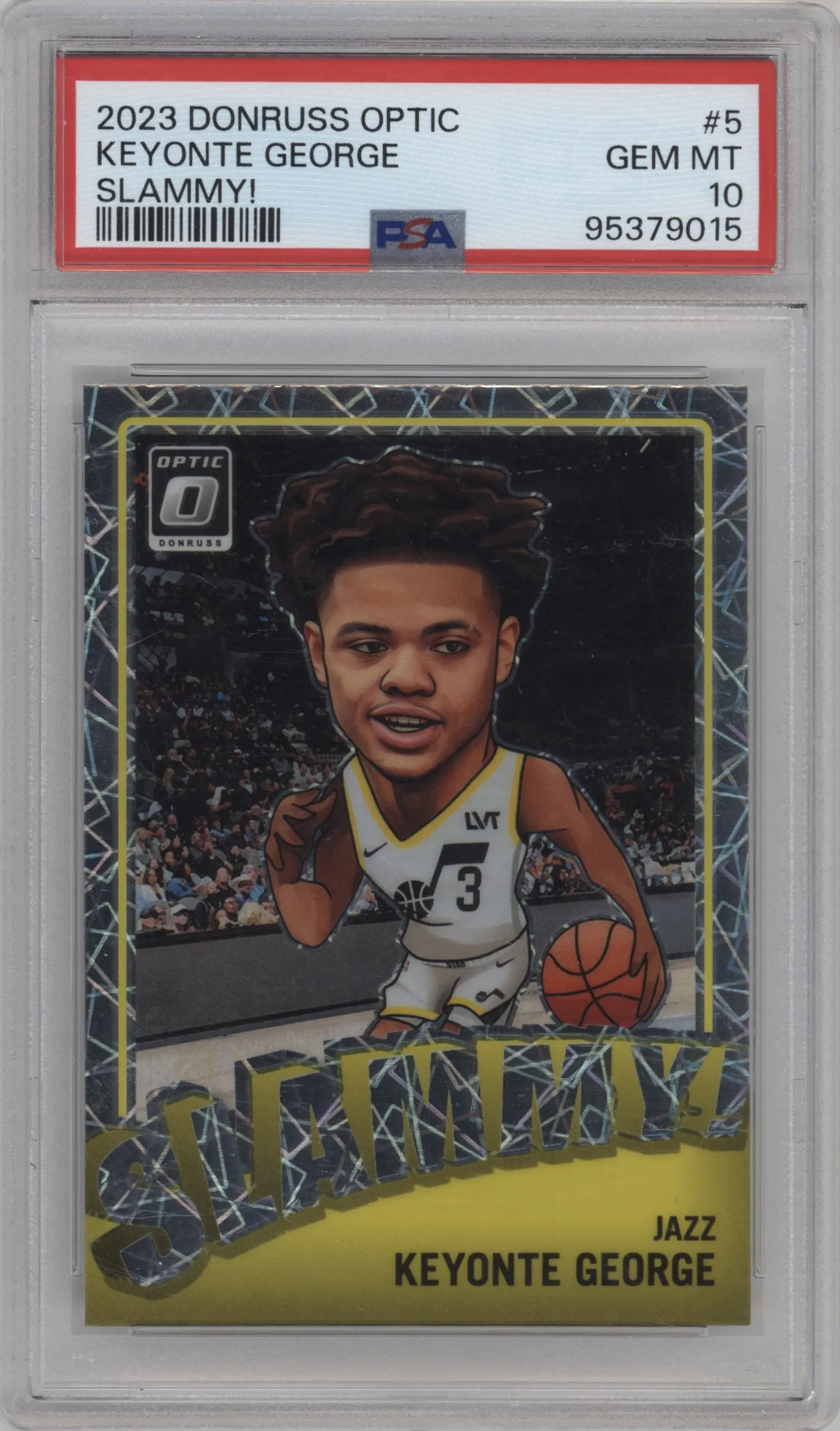 2023 Donruss Optic Slammy! Keyonte George #5 PSA 10