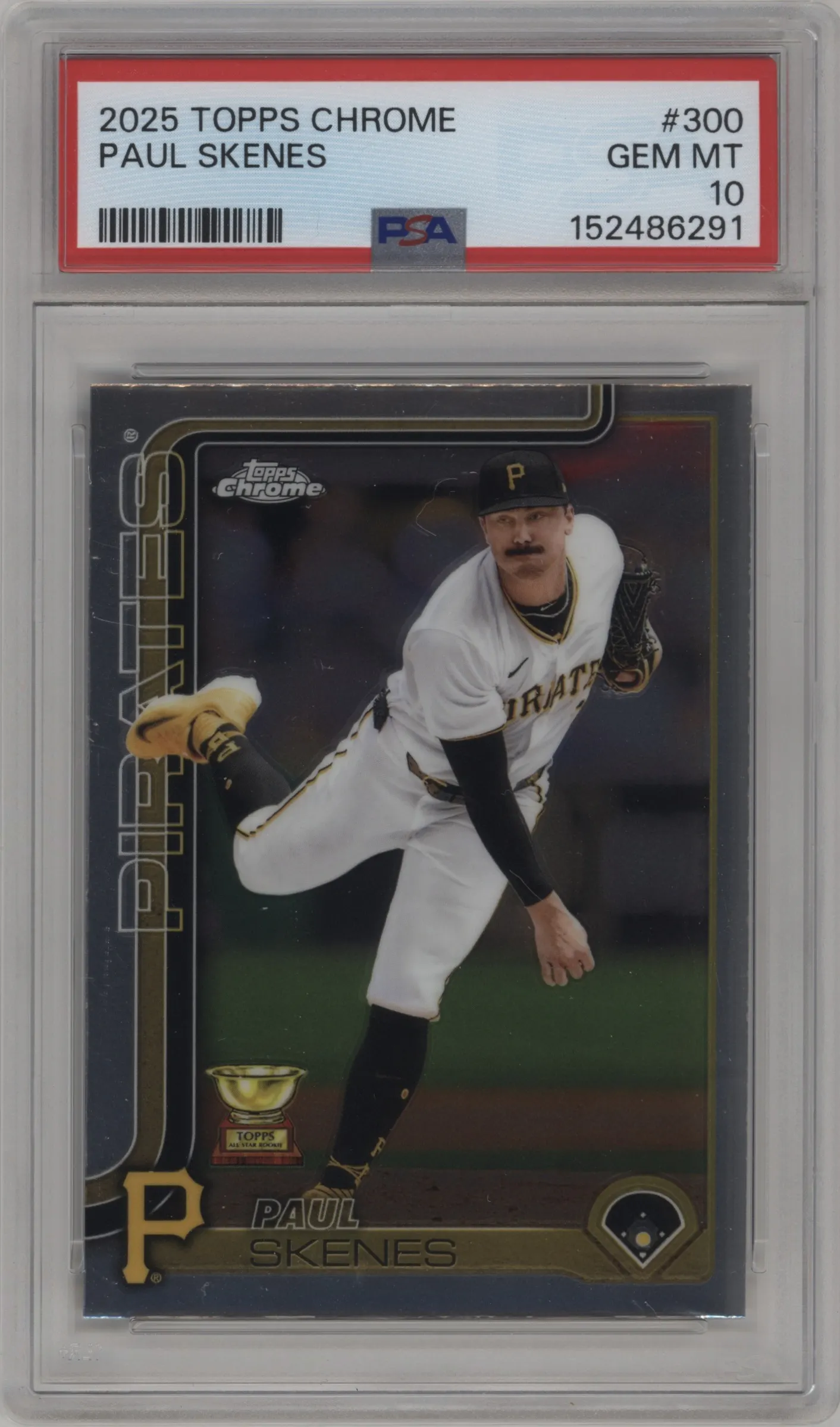 2025 Topps Chrome Paul Skenes PSA 10