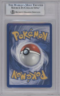 Sabrina's Gengar from the 2000 Pokemon GH set graded by Beckett and given an overall grade of 8.