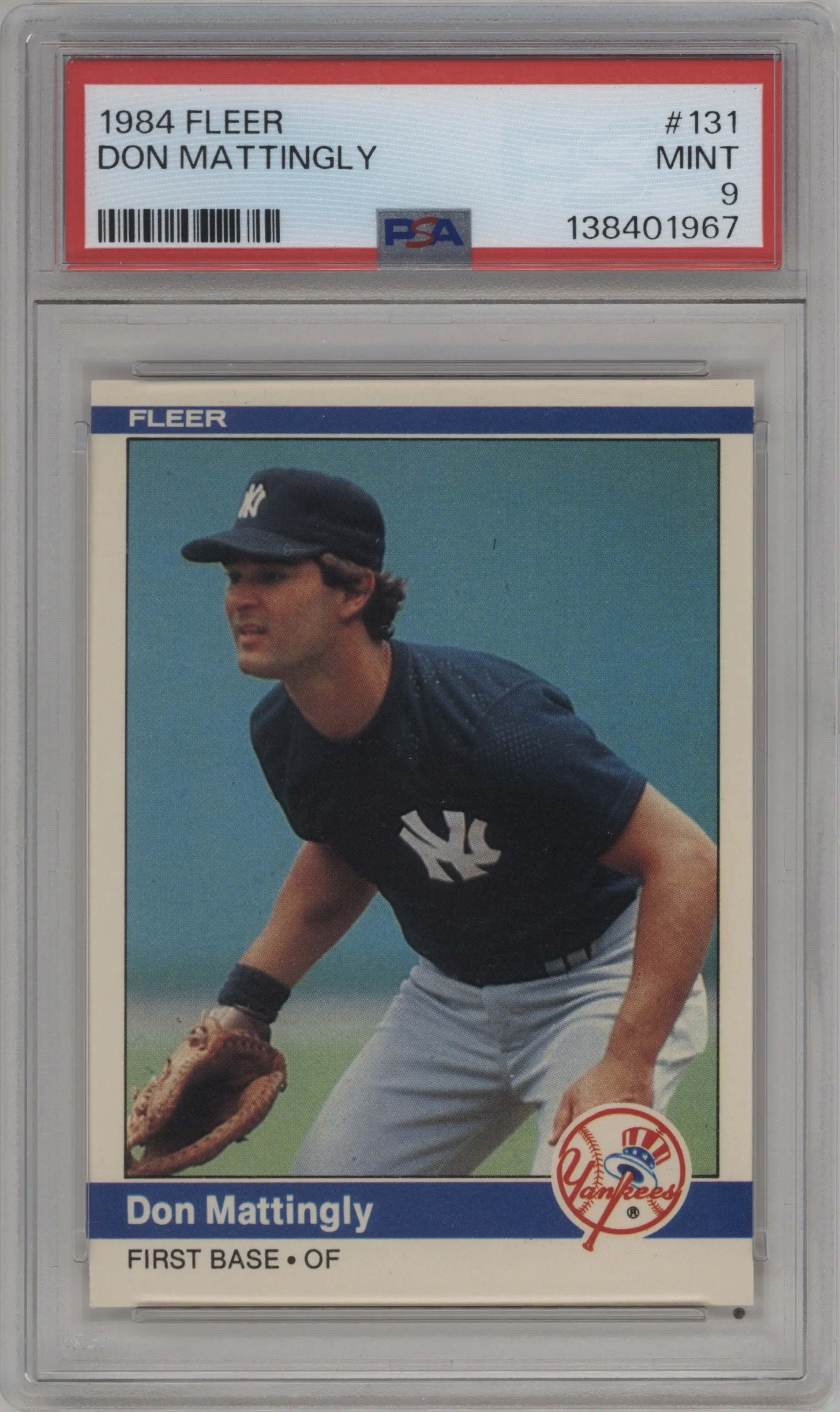1984 Fleer Don Mattingly PSA 9