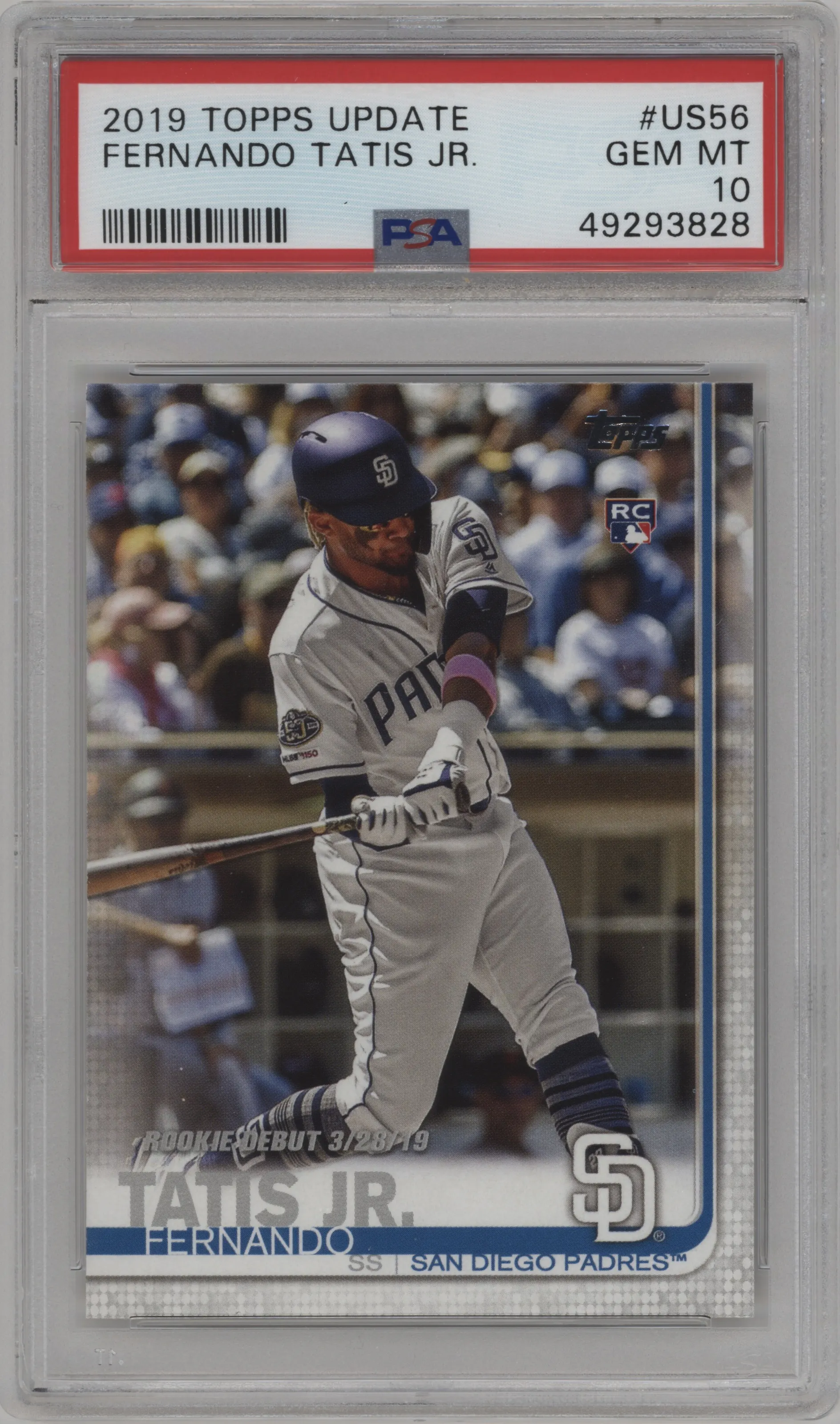 2019 Topps Update Fernando Tatis Jr. PSA 10
