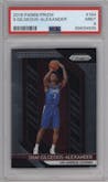 Shai Gilgeous-Alexander from the 2018-19 Panini Prizm set graded by PSA and given an overall grade of 9.