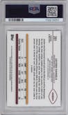 Jayden Daniels from the 2024 Topps Chrome set graded by PSA and given an overall grade of 10.