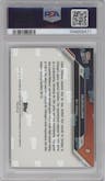 Caleb Williams from the 2024 Topps Now set graded by PSA and given an overall grade of 10.