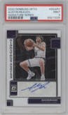 Austin Reaves from the 2022-23 Panini Donruss Optic  set graded by PSA and given an overall grade of 9.