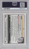 Owen Caissie from the 2020 Bowman Draft set featuring a Refractor parallel graded by PSA and given an overall grade of 9.