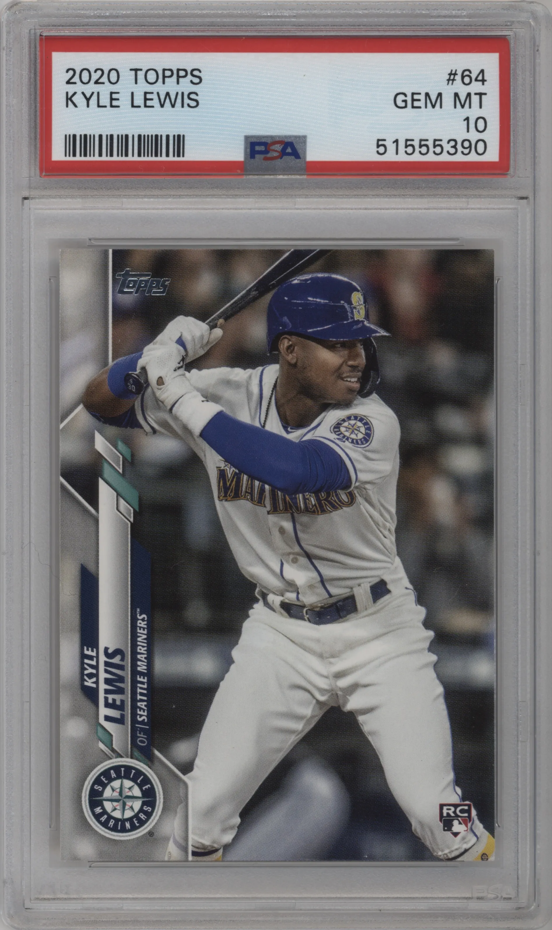 2020 Topps Series 1 Kyle Lewis PSA 10