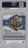 Eric Dickerson from the 2021 Panini Mosaic set featuring a Genesis parallel graded by PSA and given an overall grade of 10.