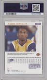 Kobe Bryant from the 1997-98 Fleer set graded by PSA and given an overall grade of 9.