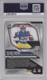 Blake Corum from the 2024 Panini Prizm set graded by PSA and given an overall grade of 10.
