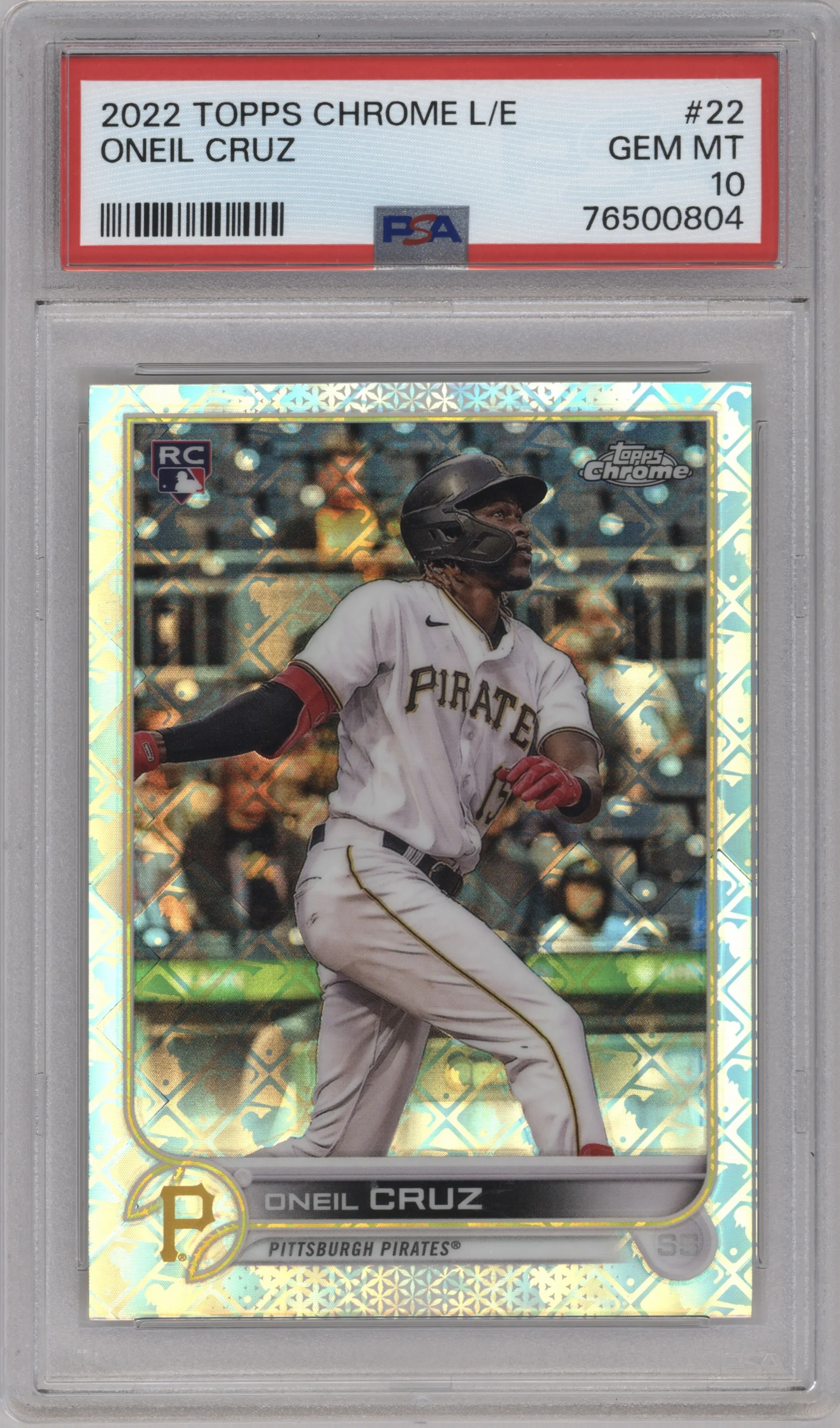 2022 Topps Chrome Logofractor Oneil Cruz PSA 10