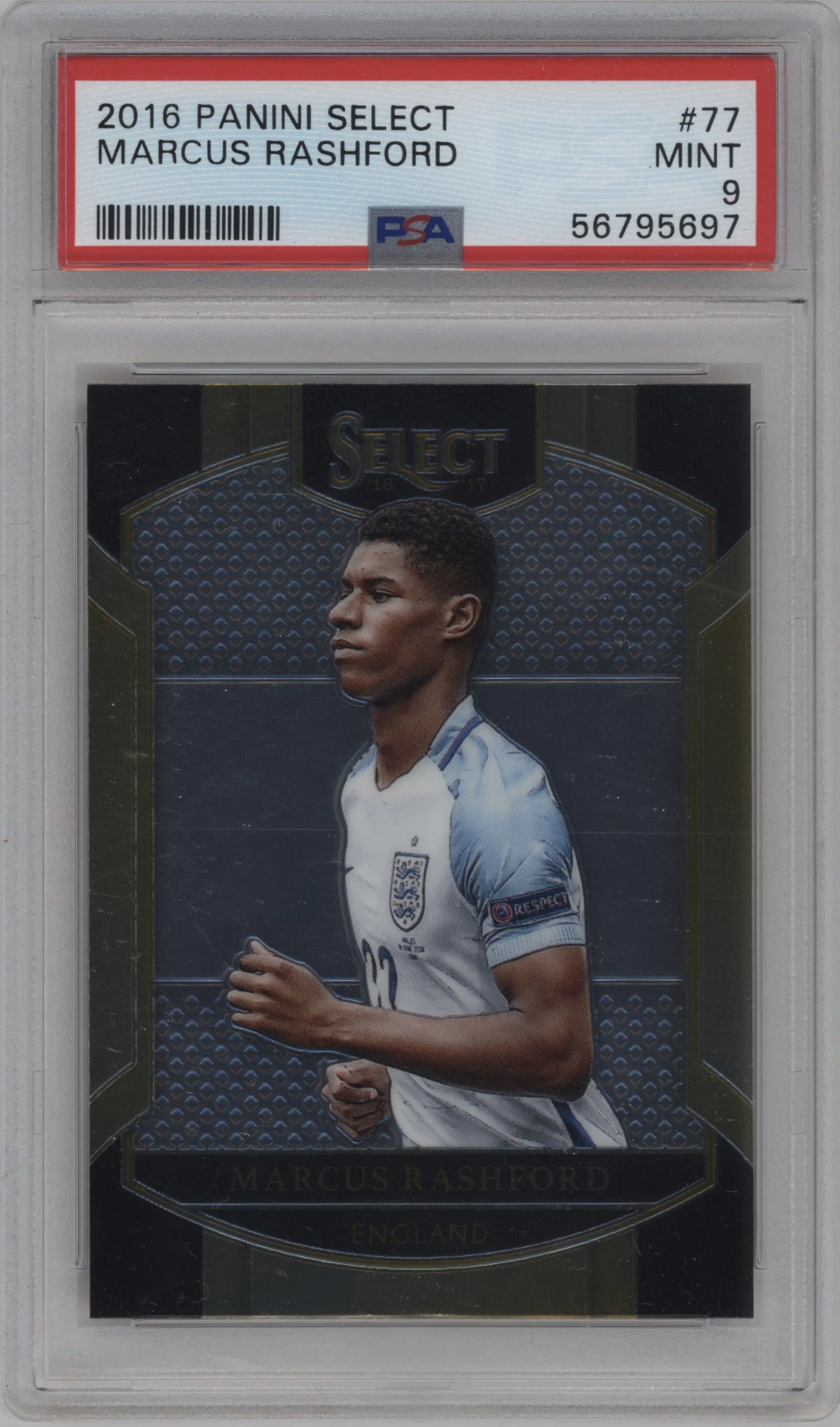 2016 Panini Select Marcus Rashford PSA 9