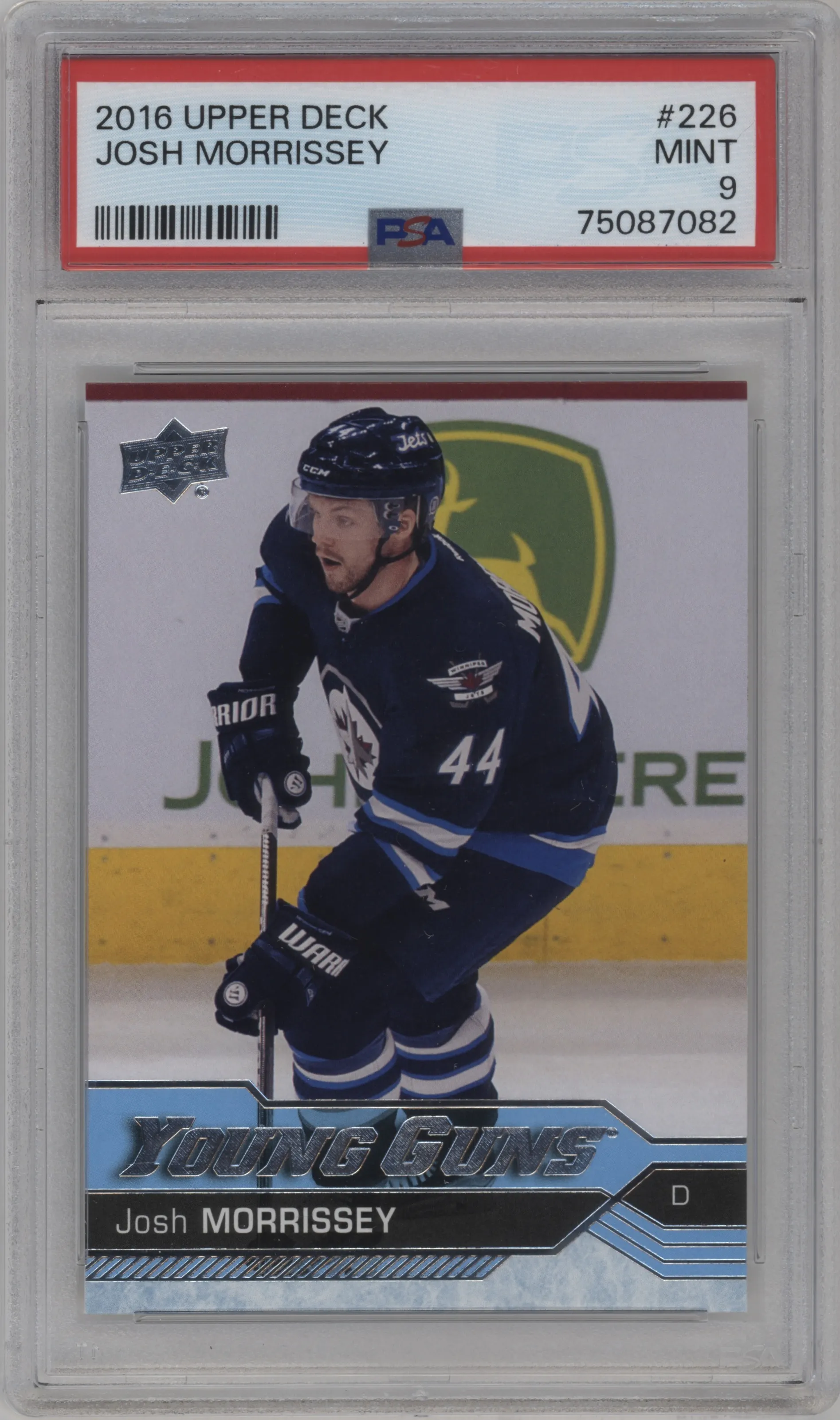 2016 Upper Deck Young Guns Josh Morrissey #226 PSA 9
