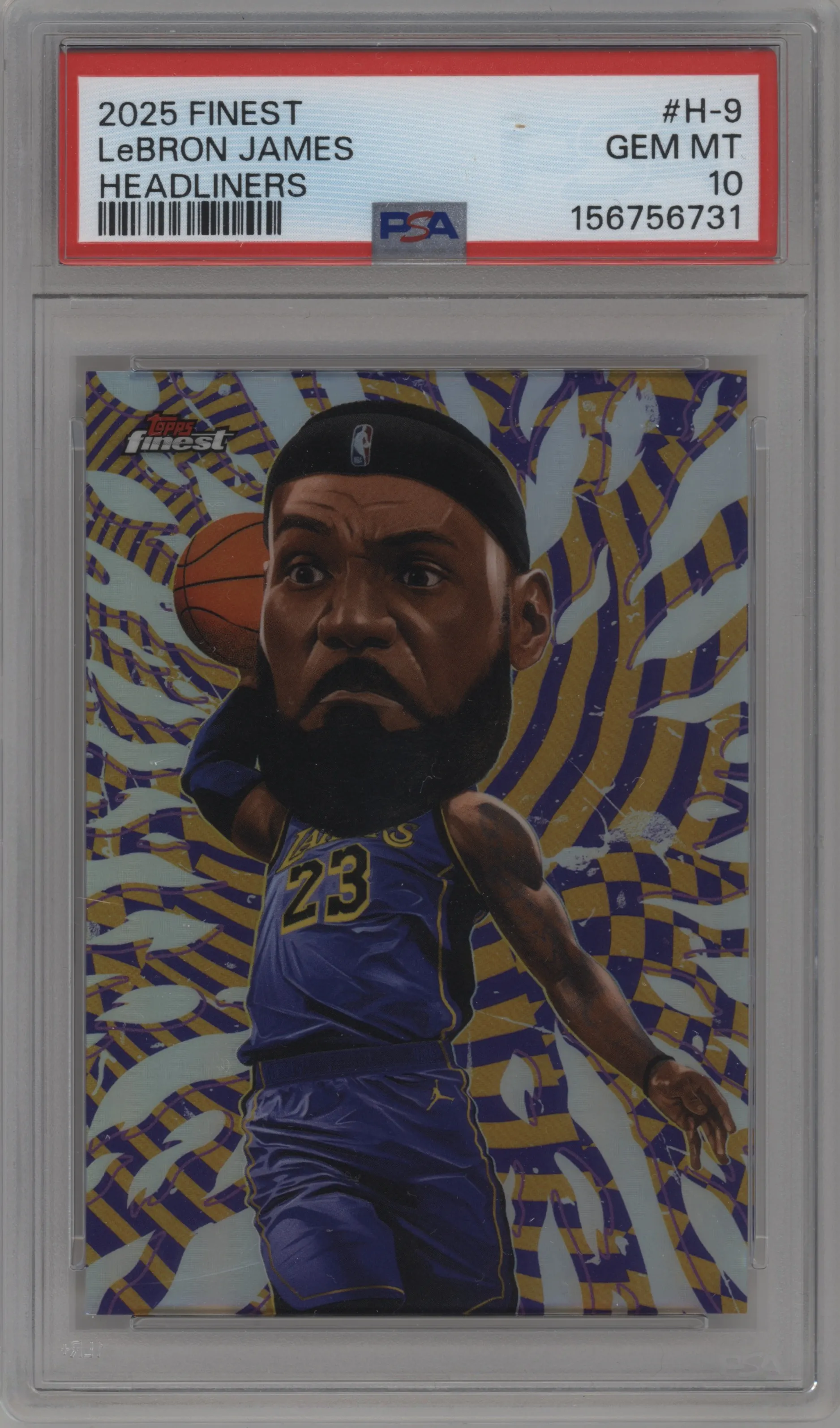 2025 Finest Headliners LeBron James #H-9 PSA 10