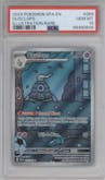 Dusclops from the 2024 Pokemon SV set graded by PSA and given an overall grade of 10.