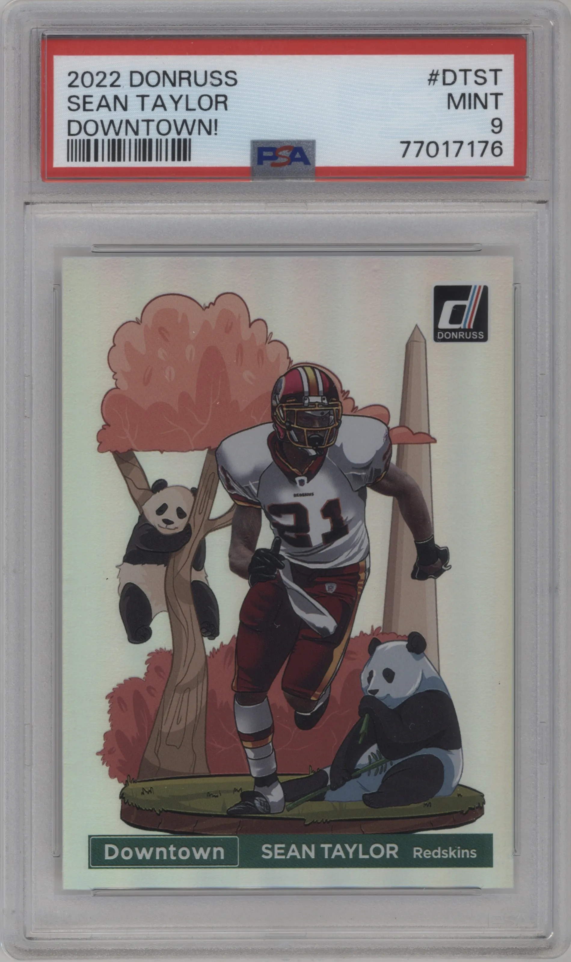 2022 Panini Donruss Downtown Sean Taylor #DT-ST PSA 9