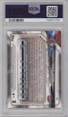 Shohei Ohtani from the 2018 Bowman set graded by PSA and given an overall grade of 9.