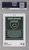 Rome Odunze from the 2024 Donruss set graded by PSA and given an overall grade of 9.