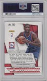 Joel Embiid from the 2014-15 Panini Prizm set graded by PSA and given an overall grade of 10.