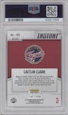 Caitlin Clark from the 2024-25 Panini Instant WNBA set graded by PSA and given an overall grade of 10.